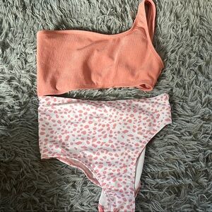 Pink and Orange One piece Set